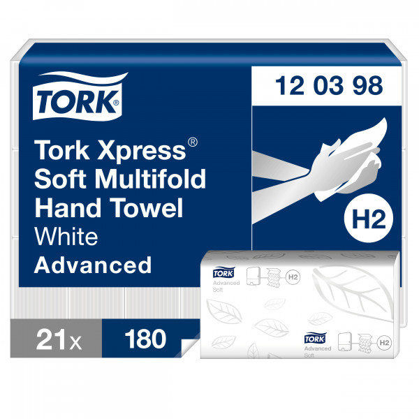 Tork Xpress® weiche Multifold-Handtücher Weiß H2